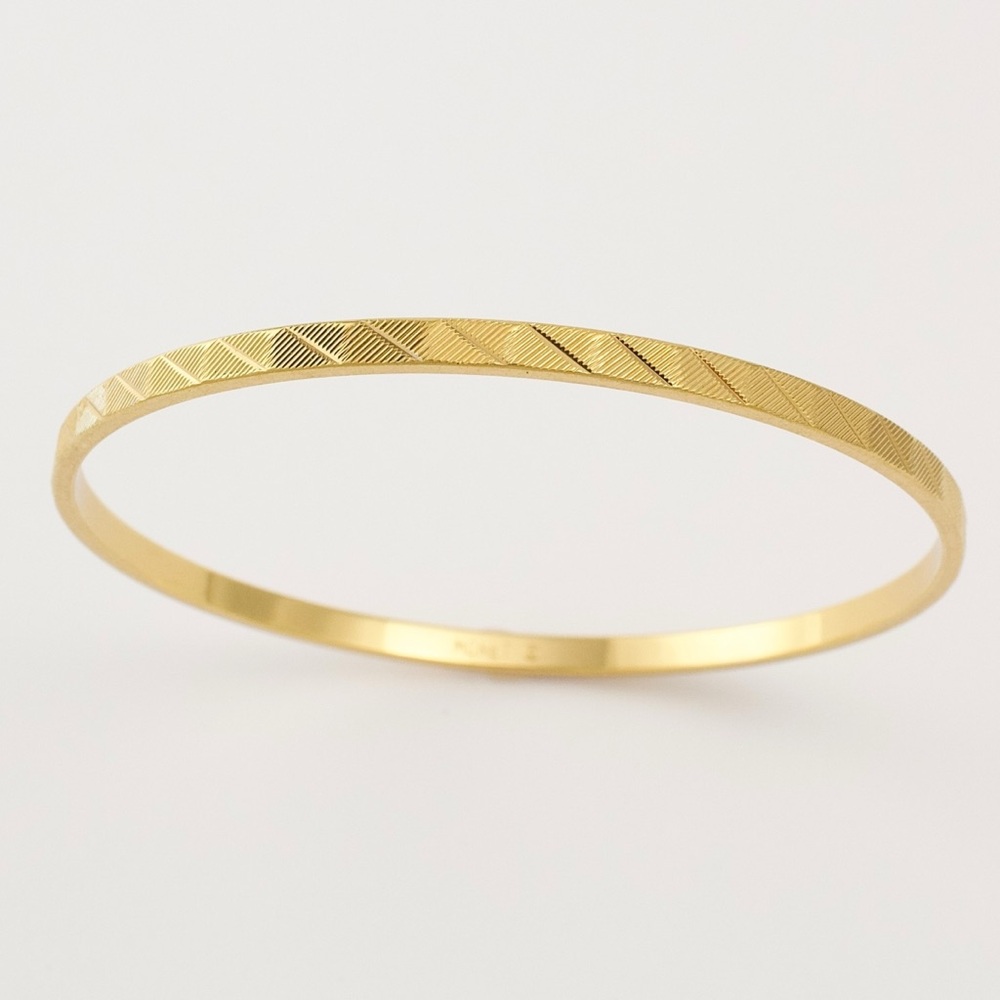 Vintage Monet Gold Plated Bangle Bracelet